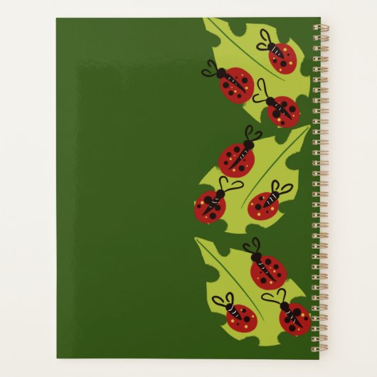 Niedliche Ladybug Lehrerin Schule Schulplaner Planer (Rückseite)