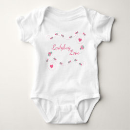 Niedliche Ladybug-Liebe Baby Strampler