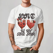 Niedliche Ladybug, Liebe ist in der Luft, süßes Ro T-Shirt