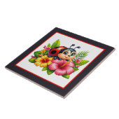 Niedliche Ladybug Liebhaber von Insekten Fliese (Seite)