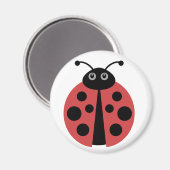 Niedliche Ladybug Magnet (Vorderseite/Rückseite)