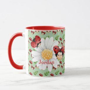 Niedliche LadyBug Muster Custom Kids Tasse