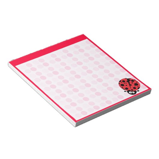 Niedliche Ladybug Notizblock (angewinkelt)
