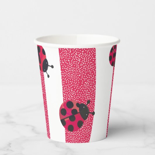 Niedliche Ladybug Paper Cups Pappbecher (Links)