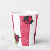 Niedliche Ladybug Paper Cups Pappbecher (Vorderseite)