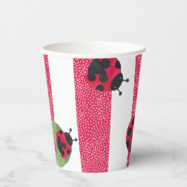 Niedliche Ladybug Paper Cups Pappbecher