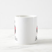 Niedliche Ladybug Personalisiert Kaffeetasse (Mittel)