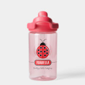 Niedliche Ladybug Personalisierte Wasserflasche fü Trinkflasche (Rückseite)