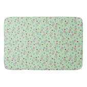 Niedliche Ladybug Polka dot Daisy Blume Rustikales Badematte (Vorderseite)