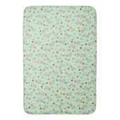 Niedliche Ladybug Polka dot Daisy Blume Rustikales Badematte (Vorderseite Vertikal)