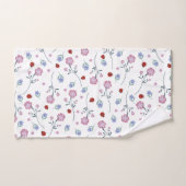 Niedliche Ladybug Polka dot Daisy Blume Rustikales Badhandtuch Set (Handtuch)