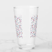 Niedliche Ladybug Polka dot Daisy Blume Rustikales Glas (Links)