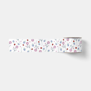 Niedliche Ladybug Polka dot Daisy Blume Rustikales Satinband