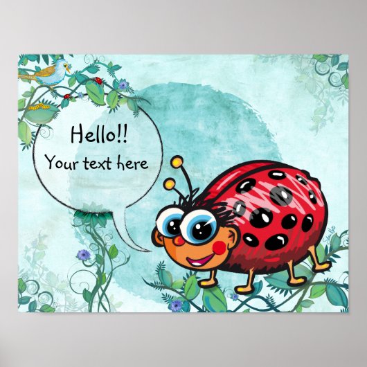 Niedliche LadyBug Poster (Vorne)