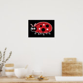 Niedliche Ladybug Poster (Küche)