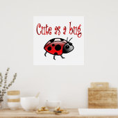 Niedliche Ladybug Poster (Küche)