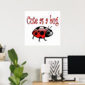 Niedliche Ladybug Poster (Heimbüro)