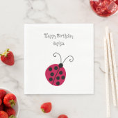 Niedliche Ladybug Serviette (Beispiel)