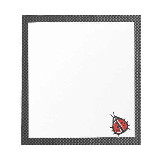 Niedliche Ladybug, Sleek Notizblock (Vorderseite)
