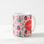 Niedliche Ladybug-Tasse Kaffeetasse (VorderseiteRechts)