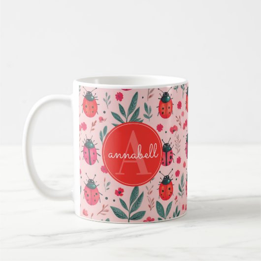 Niedliche Ladybug-Tasse Kaffeetasse (Links)
