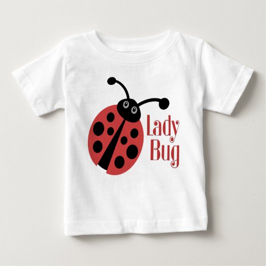 Niedliche Ladybug-Tierwerbung Baby T-shirt (Vorderseite)
