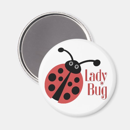 Niedliche Ladybug-Tierwerbung Magnet (Vorderseite/Rückseite)