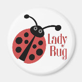 Niedliche Ladybug-Tierwerbung Magnet (Vorne)
