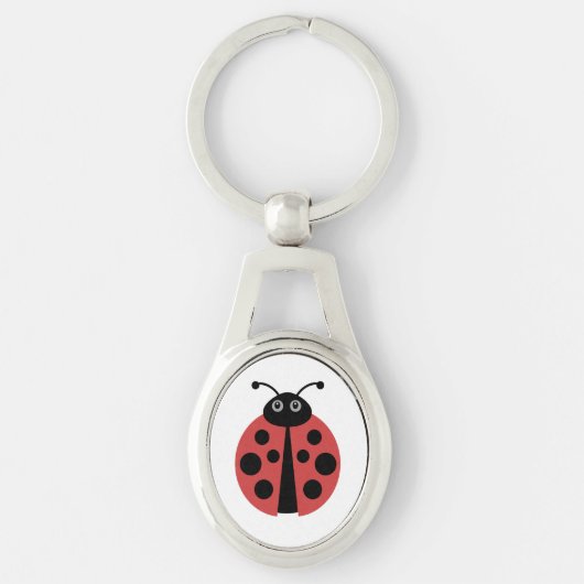 Niedliche Ladybug-Tierwerbung Schlüsselanhänger (Vorderseite)