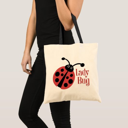 Niedliche Ladybug-Tierwerbung Tragetasche (Vorderseite (Produkt))