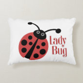 Niedliche Ladybug-Tierwerbung Zierkissen (Vorderseite)