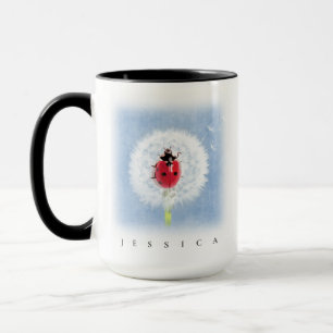 Niedliche Ladybug über die Kronleuchte Tasse