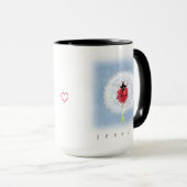 Niedliche Ladybug über die Kronleuchte Tasse (VorderseiteRechts)