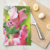 Niedliche Ladybug und freundliche Snap Dragons Küchentuch (Viertel Falte)