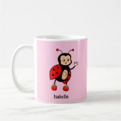 Niedliche Ladybug und Herz Kaffeetasse (Links)