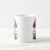 Niedliche Ladybug unter Pilzschirm Kaffeetasse (Mittel)
