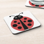 Niedliche Ladybug Untersetzer (Linke Seite)