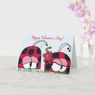 Niedliche Ladybug Woing seine neue Liebe Karte