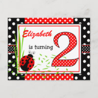 Niedliche Ladybugs 2. Geburtstag