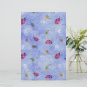 Niedliche Ladybugs Briefpapier (Stehend Vorderseite)