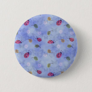 Niedliche Ladybugs Button