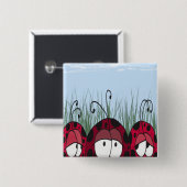 Niedliche Ladybugs Button (Vorne & Hinten)
