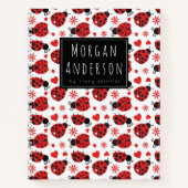 Niedliche Ladybugs Custom School Notizblock (Vorderseite)