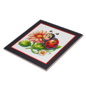 Niedliche Ladybugs Fliese (Seite)