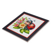 Niedliche Ladybugs Fliese (Seite)