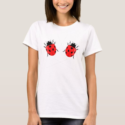 Niedliche Ladybugs - Funny T-Shirt (Vorderseite)