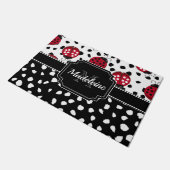 Niedliche Ladybugs Fußmatte (Schrägansicht)