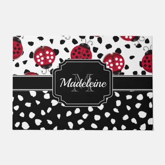 Niedliche Ladybugs Fußmatte (Vorderseite)