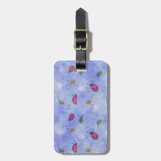 Niedliche Ladybugs Gepäckanhänger (Vorderseite vertikal)