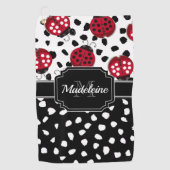 Niedliche Ladybugs Golfhandtuch (Vorderseite)